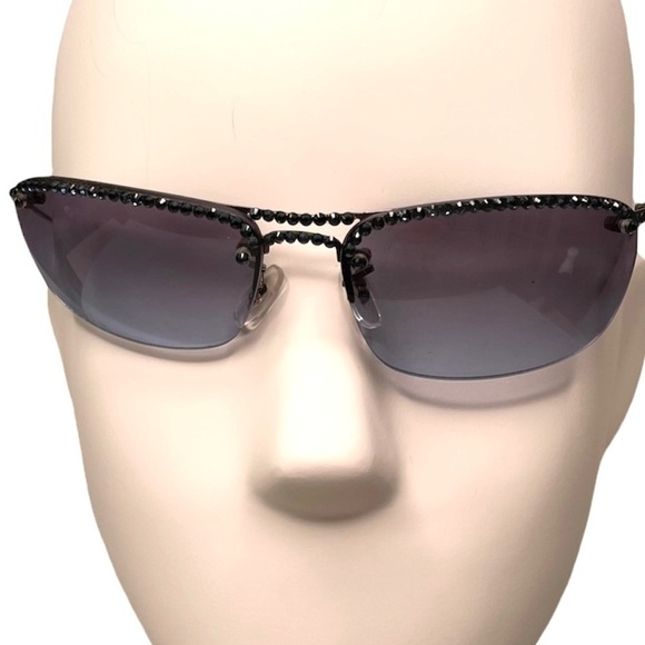 JIMMY Crystal Sunglasses Blue with Blue Swarovski Crystals - Picture 10 of 10